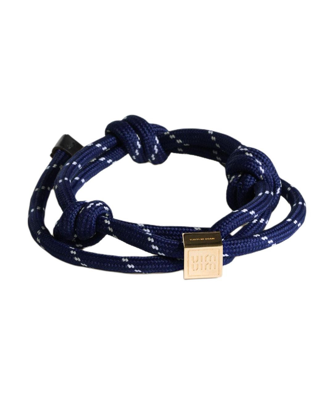 MIU MIU Синий браслет, фото 2