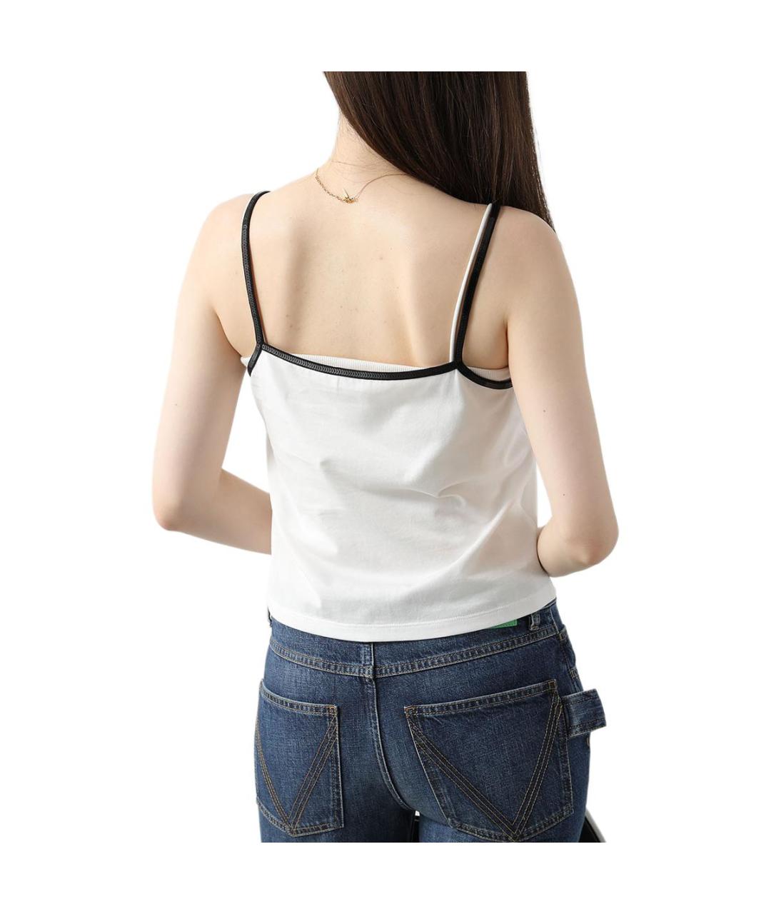 CELINE Белая хлопковая майка, фото 6