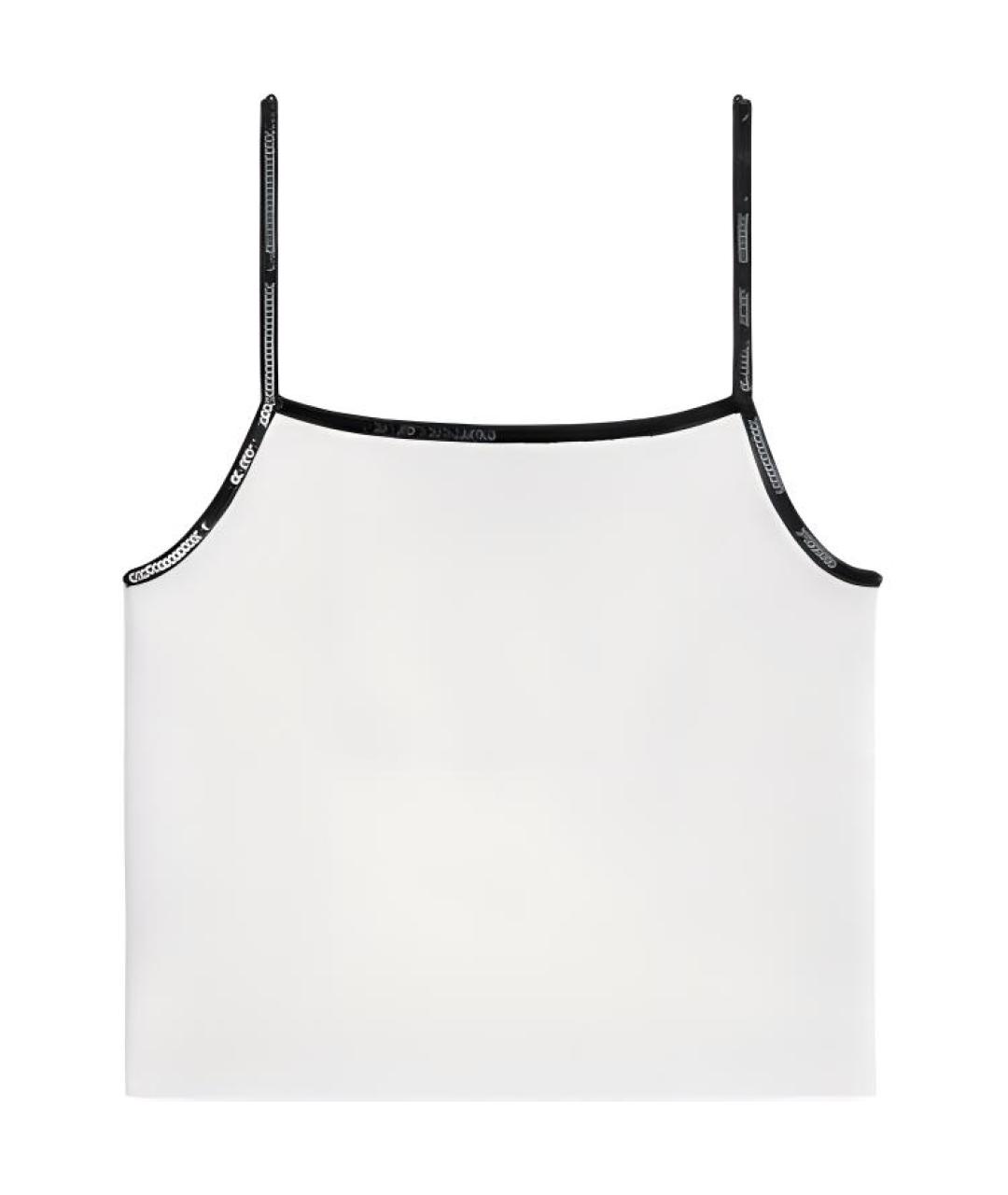 CELINE Белая хлопковая майка, фото 2