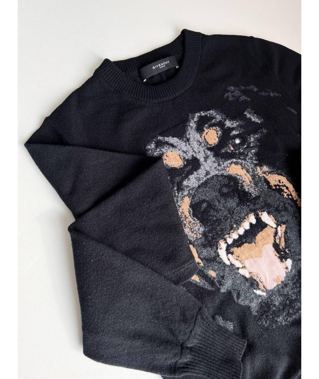 GIVENCHY Черный шерстяной джемпер / свитер, фото 5