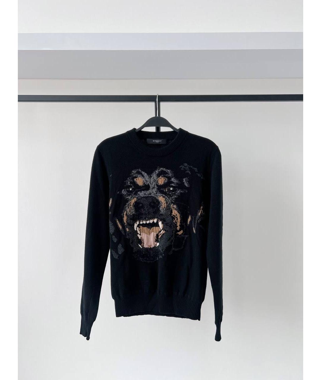 GIVENCHY Черный шерстяной джемпер / свитер, фото 7