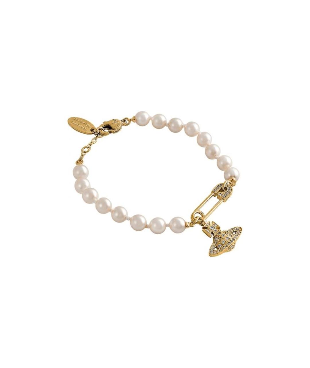 VIVIENNE WESTWOOD Золотой латунный браслет, фото 2