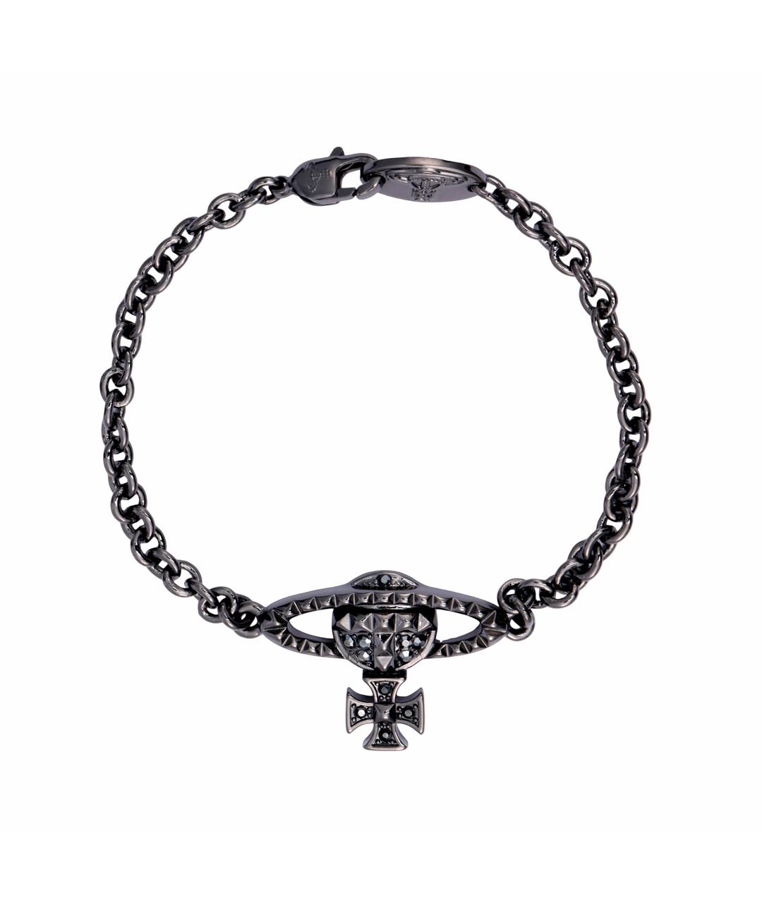 VIVIENNE WESTWOOD Черный латунный браслет, фото 1