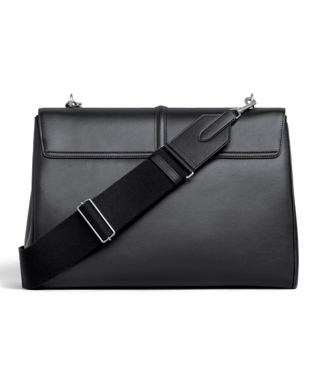 CELINE Черная кожаная сумка на плечо, фото 3