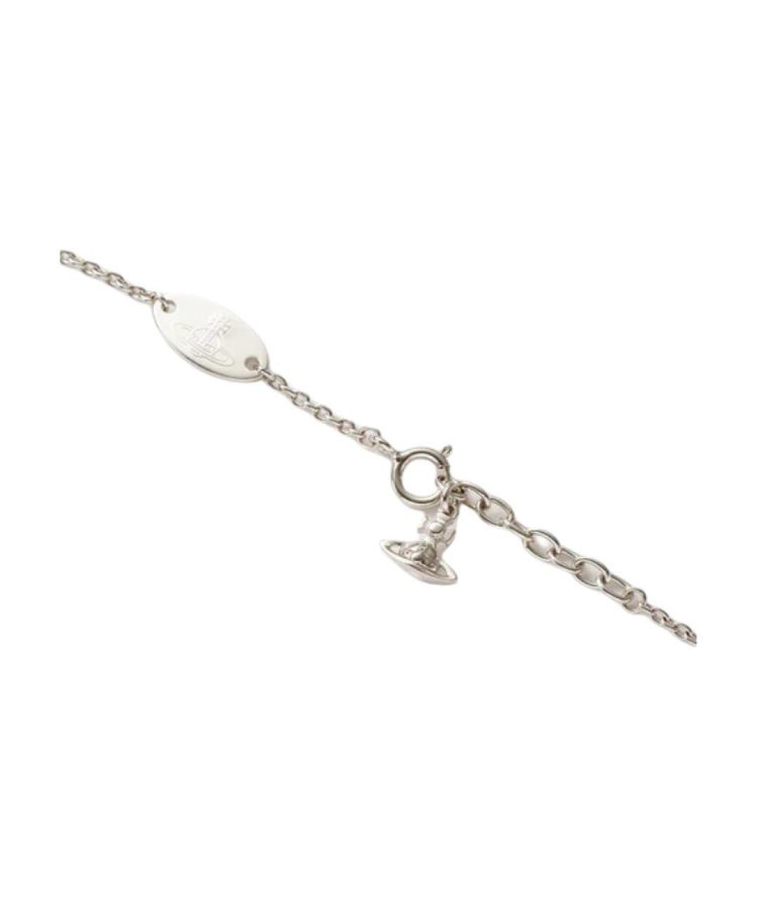 VIVIENNE WESTWOOD Серебрянный металлический браслет, фото 3