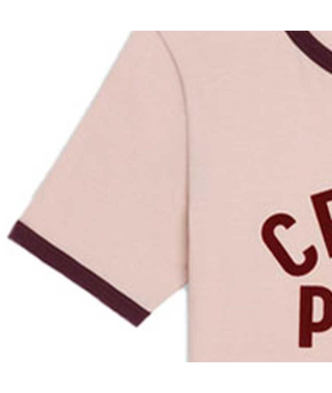 CELINE Розовая хлопковая футболка, фото 6