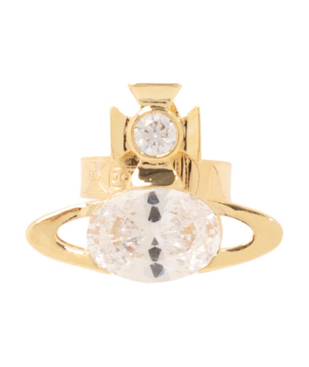 VIVIENNE WESTWOOD Золотые латунные серьги, фото 3