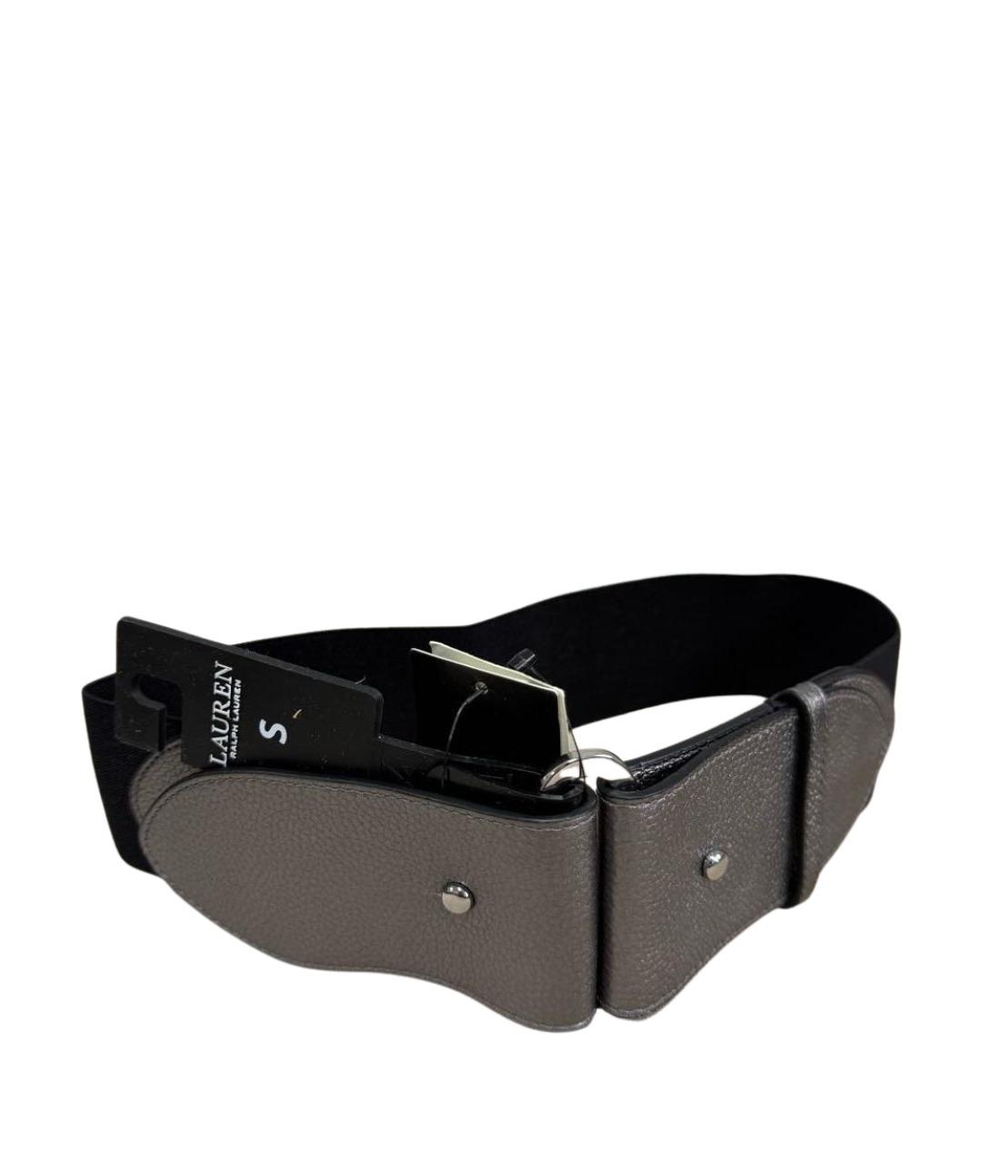 RALPH LAUREN Черный кожаный ремень, фото 1
