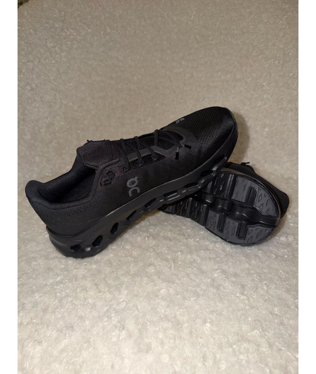 ON Черные текстильные низкие кроссовки / кеды, фото 5