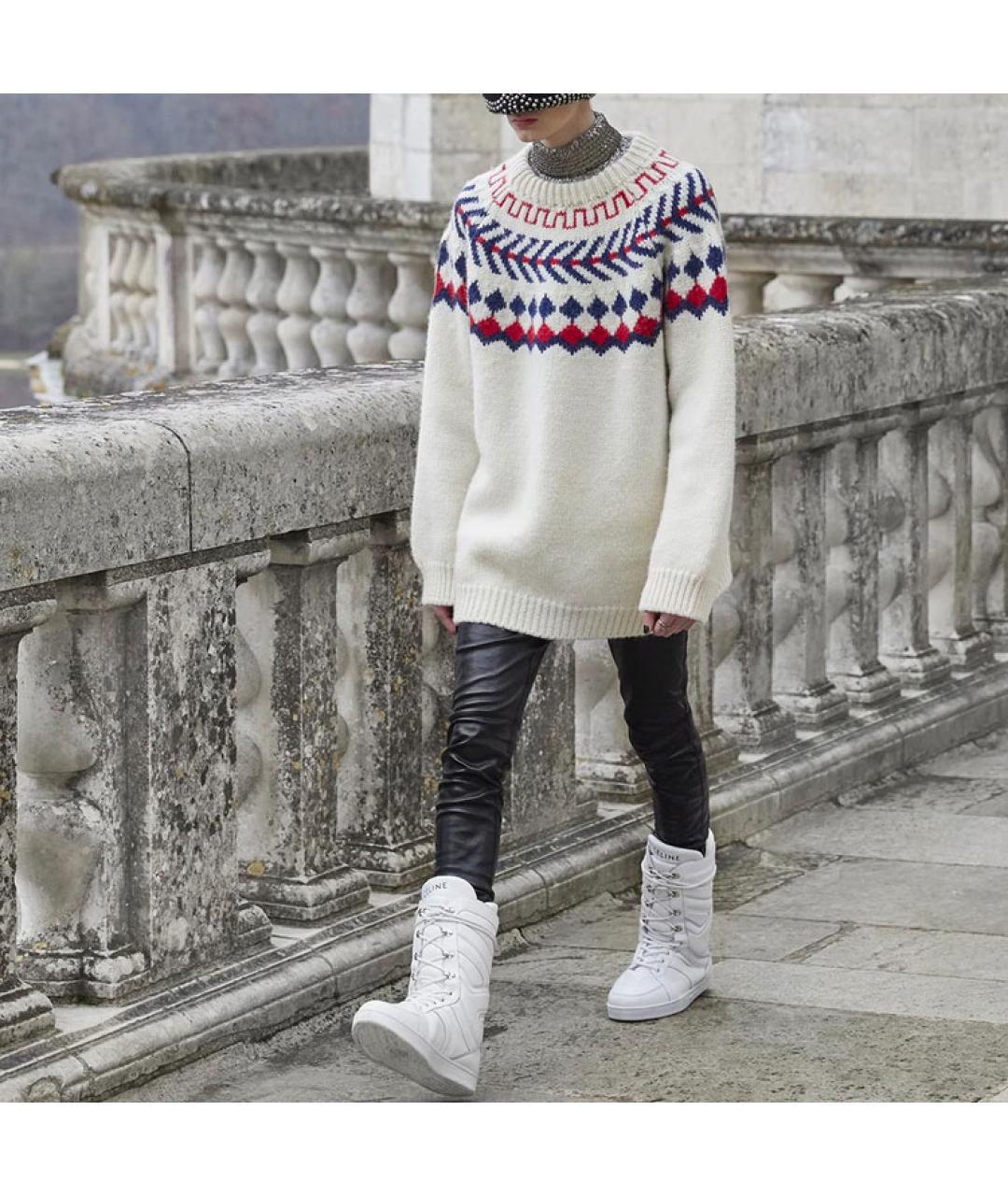 CELINE Мульти шерстяной джемпер / свитер, фото 3