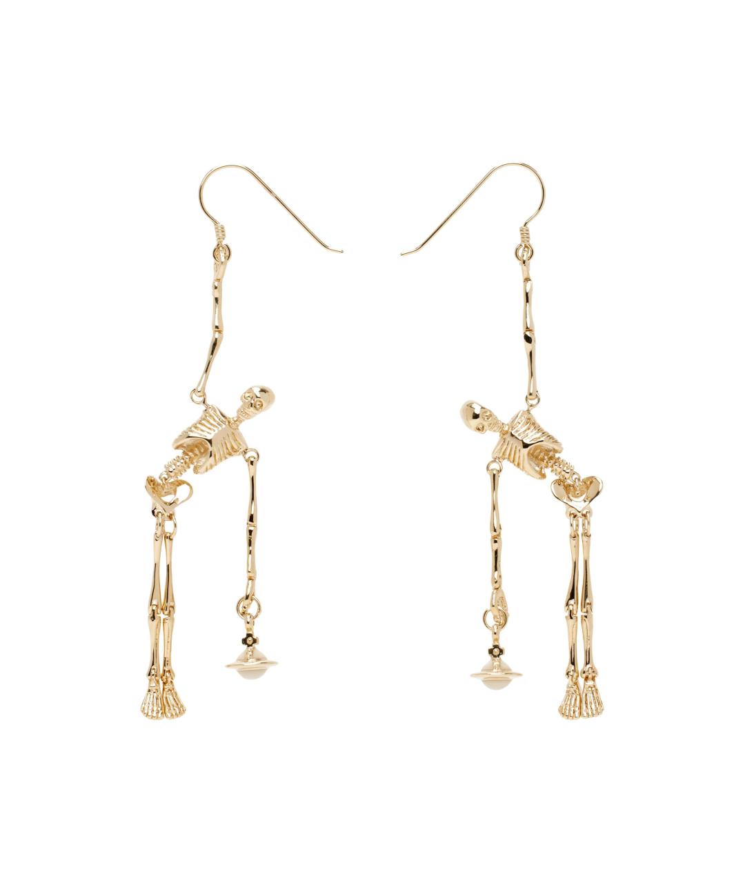 VIVIENNE WESTWOOD Золотые серьги, фото 3