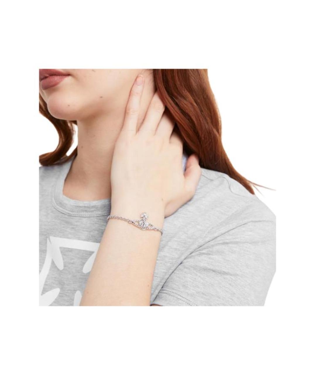 VIVIENNE WESTWOOD Серебрянный латунный браслет, фото 5