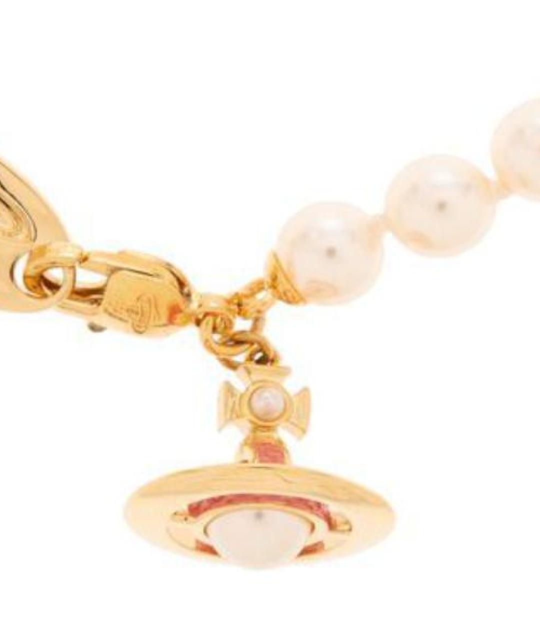 VIVIENNE WESTWOOD Золотой латунный браслет, фото 2