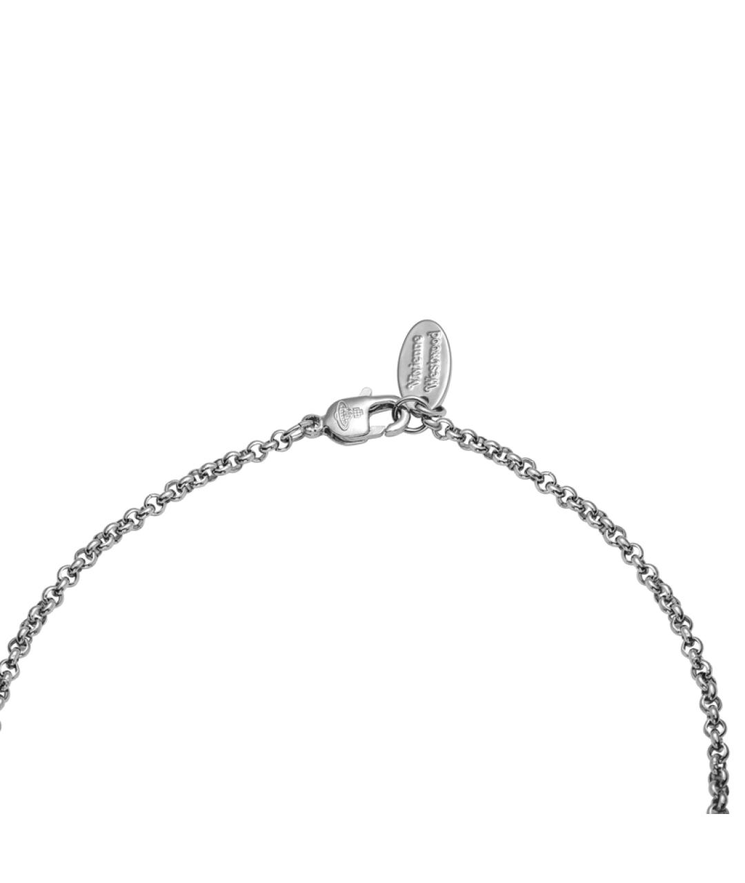 VIVIENNE WESTWOOD Серебряная латунная цепочка/подвеска, фото 4