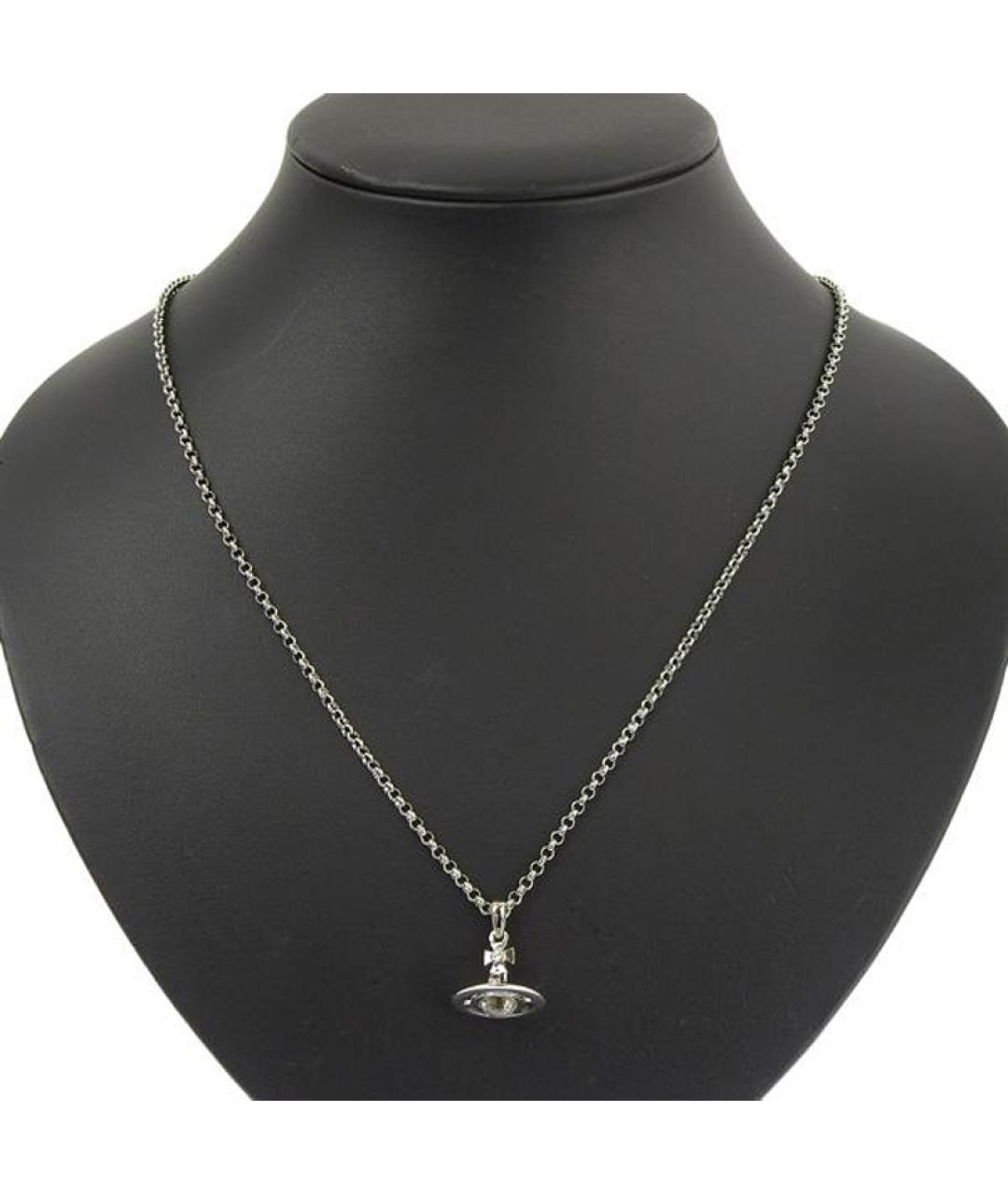 VIVIENNE WESTWOOD Серебряная латунная цепочка/подвеска, фото 5