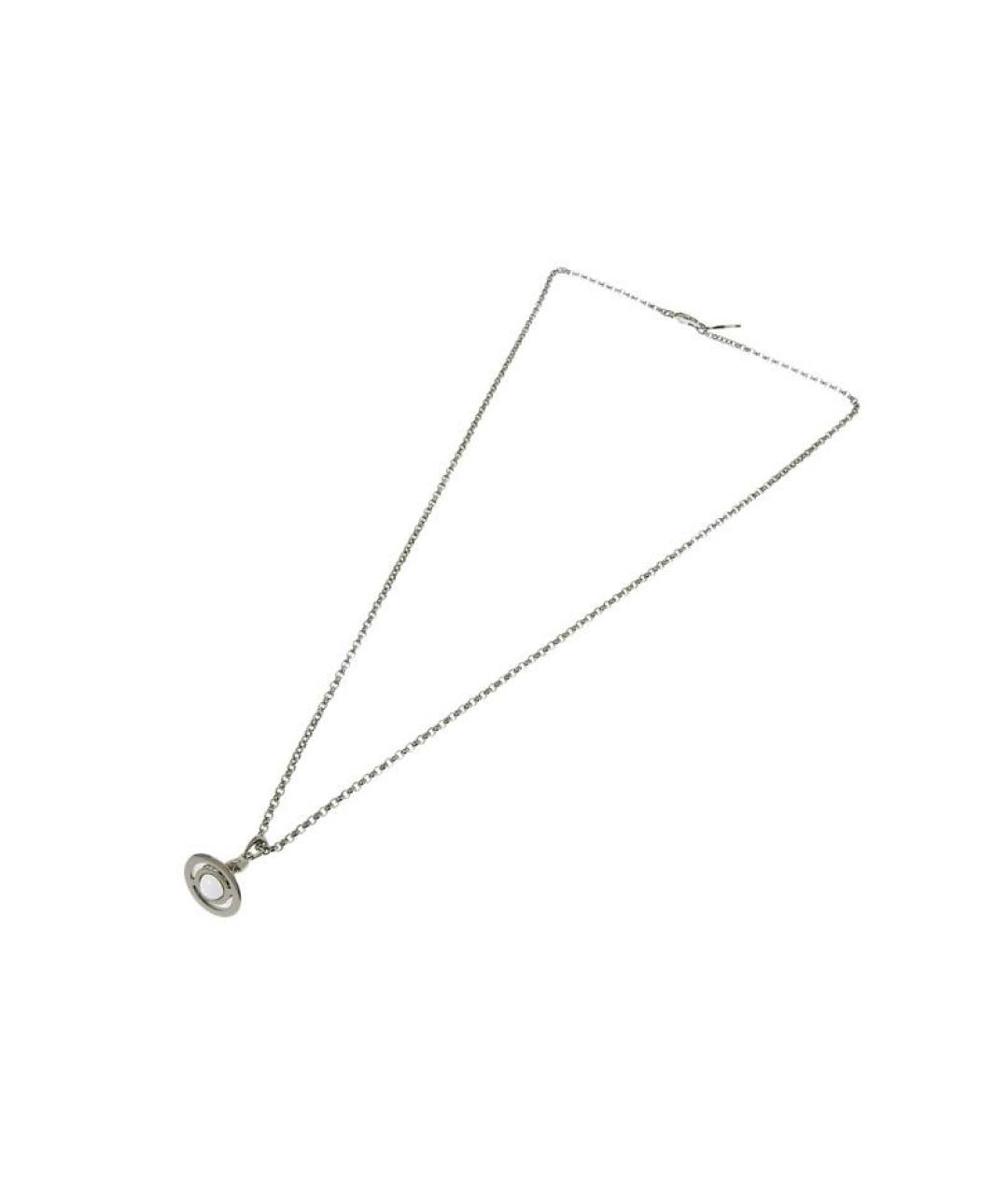 VIVIENNE WESTWOOD Серебряная латунная цепочка/подвеска, фото 3