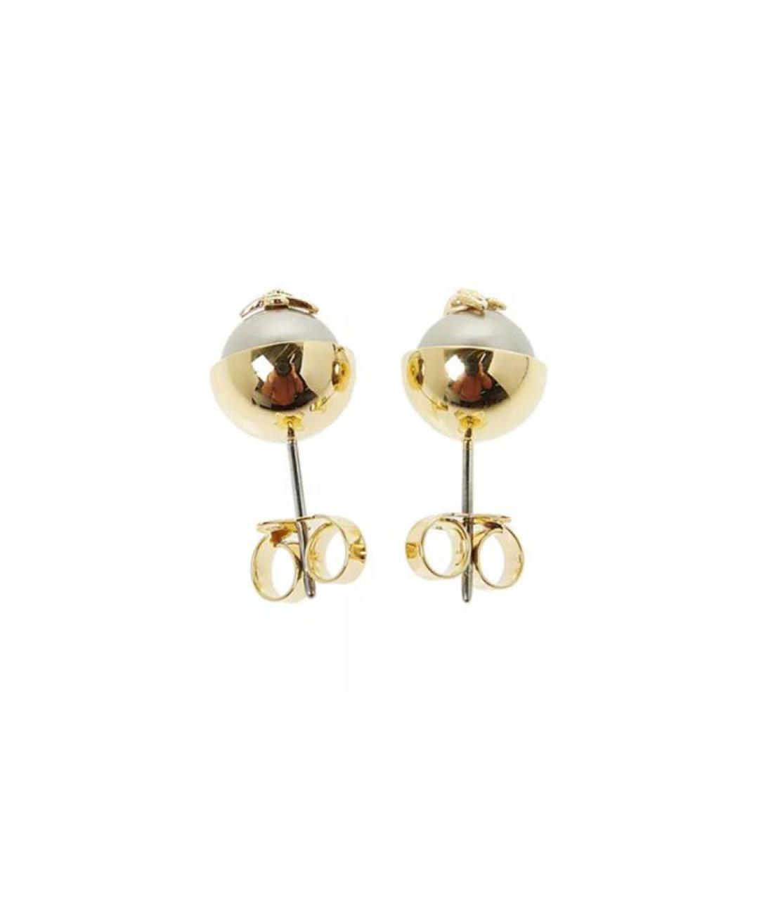 VIVIENNE WESTWOOD Золотые латунные серьги, фото 3