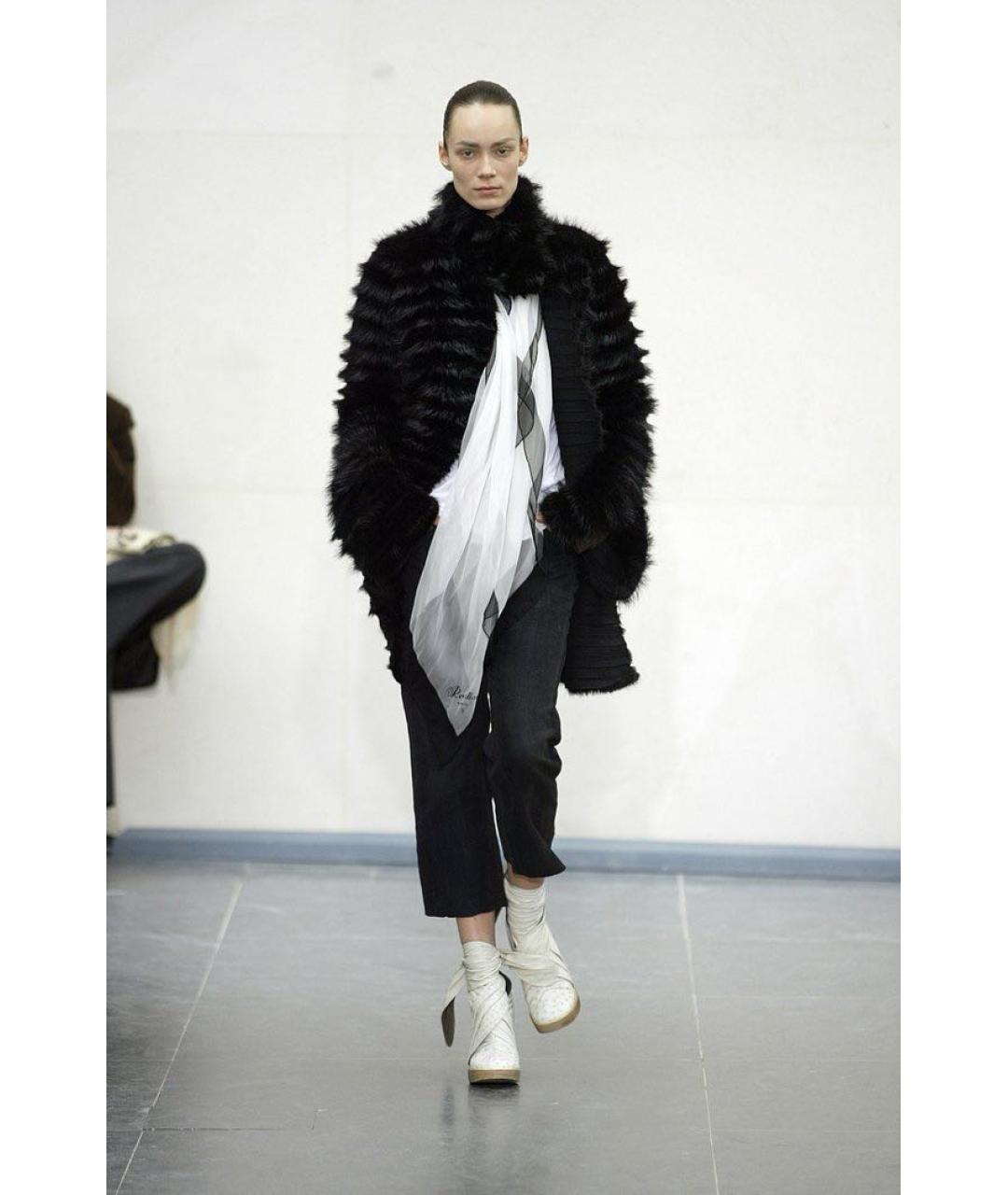 RICK OWENS Черная меховая шуба, фото 6