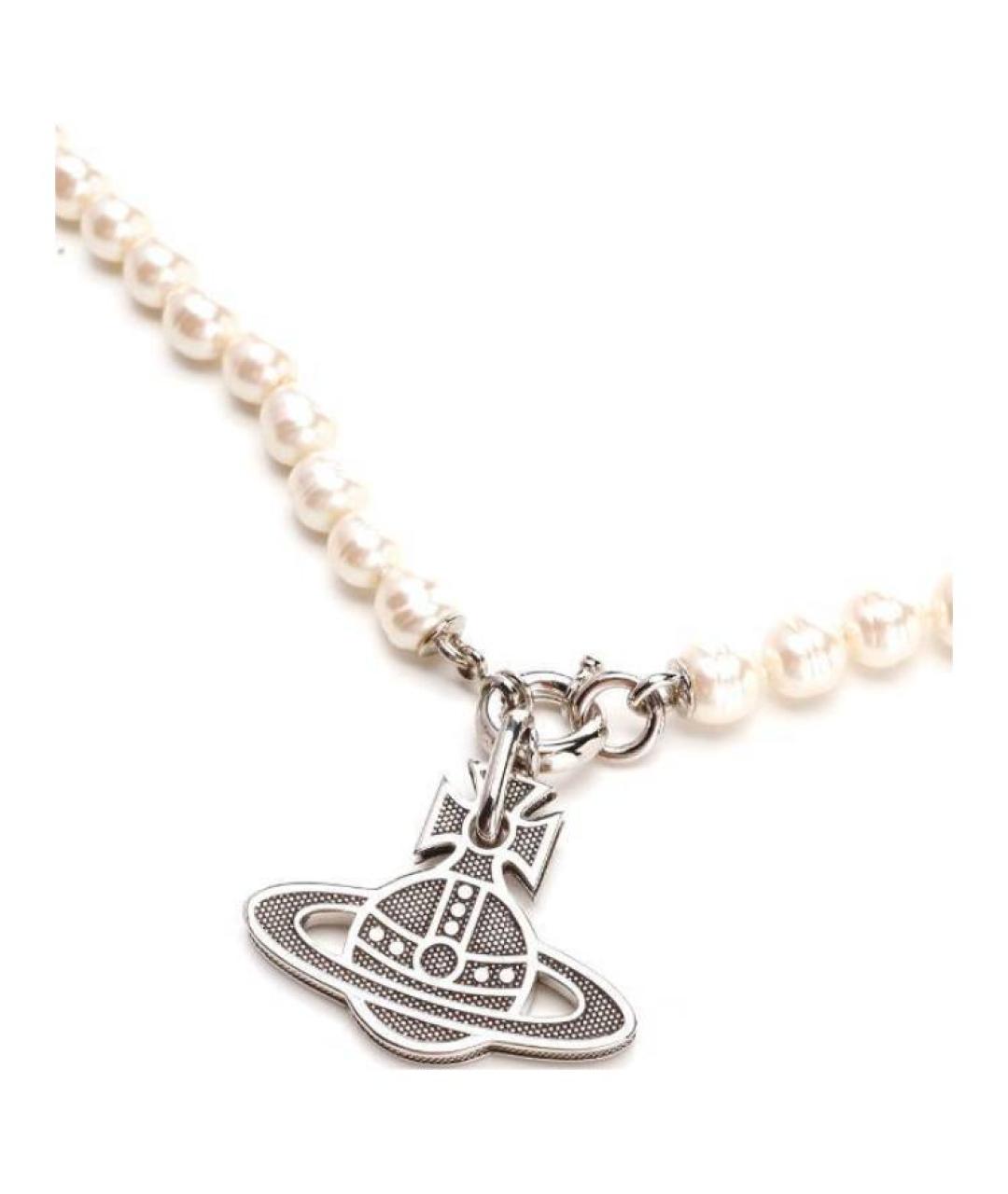 VIVIENNE WESTWOOD Белая цепочка/подвеска, фото 3