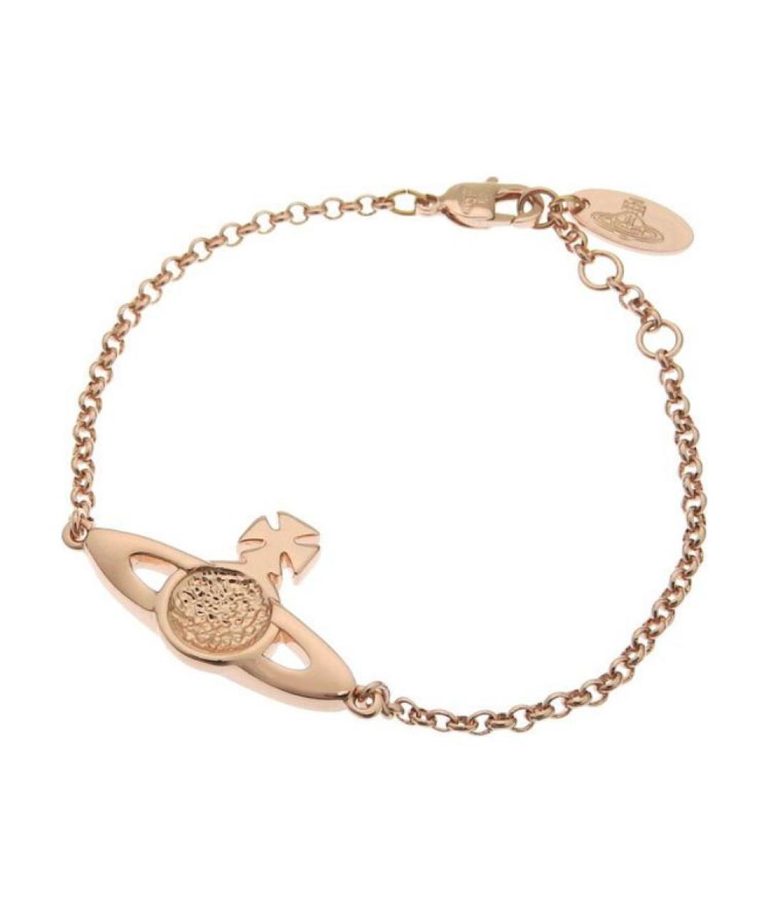 VIVIENNE WESTWOOD Золотой металлический браслет, фото 2