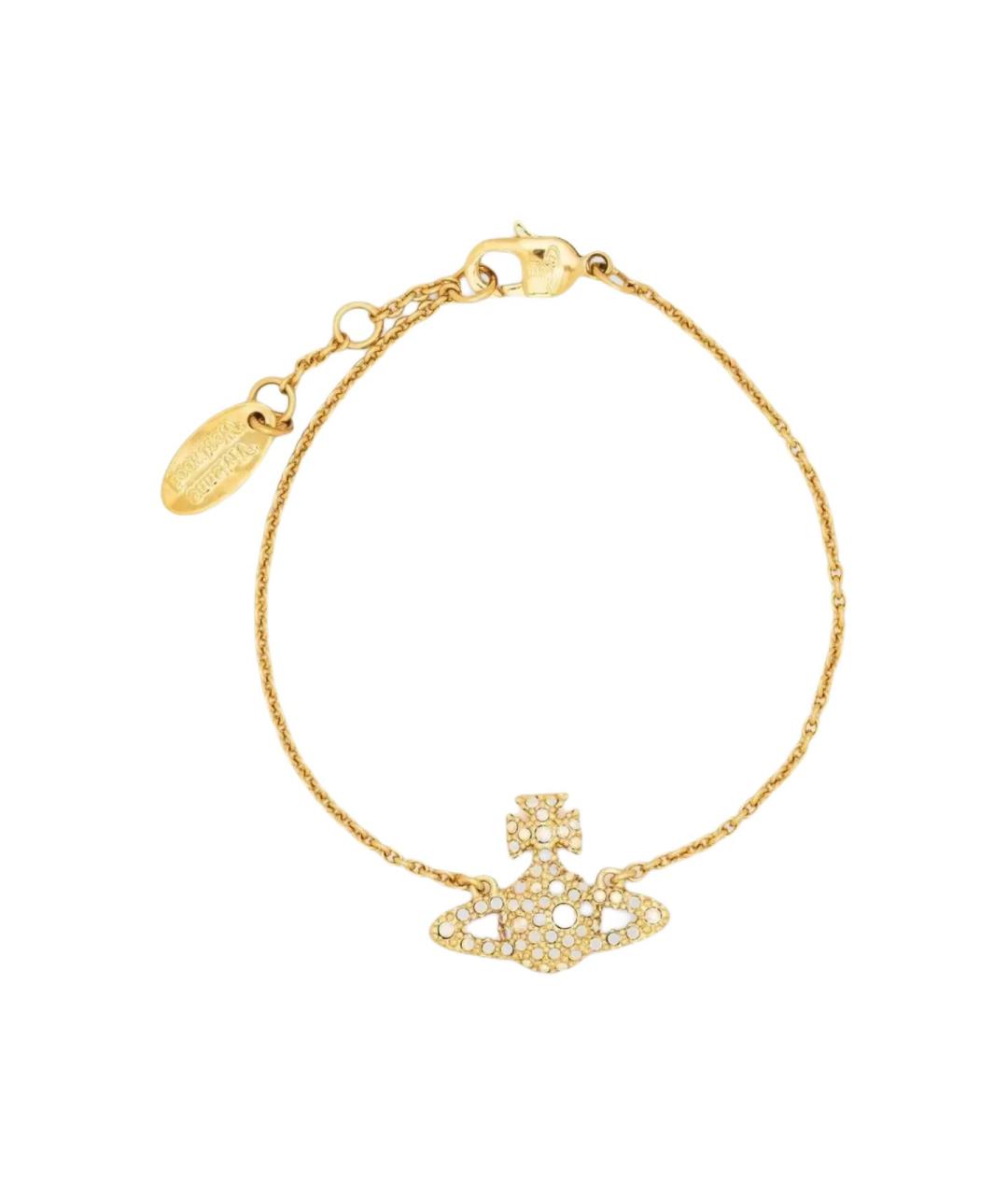 VIVIENNE WESTWOOD Золотой латунный браслет, фото 4