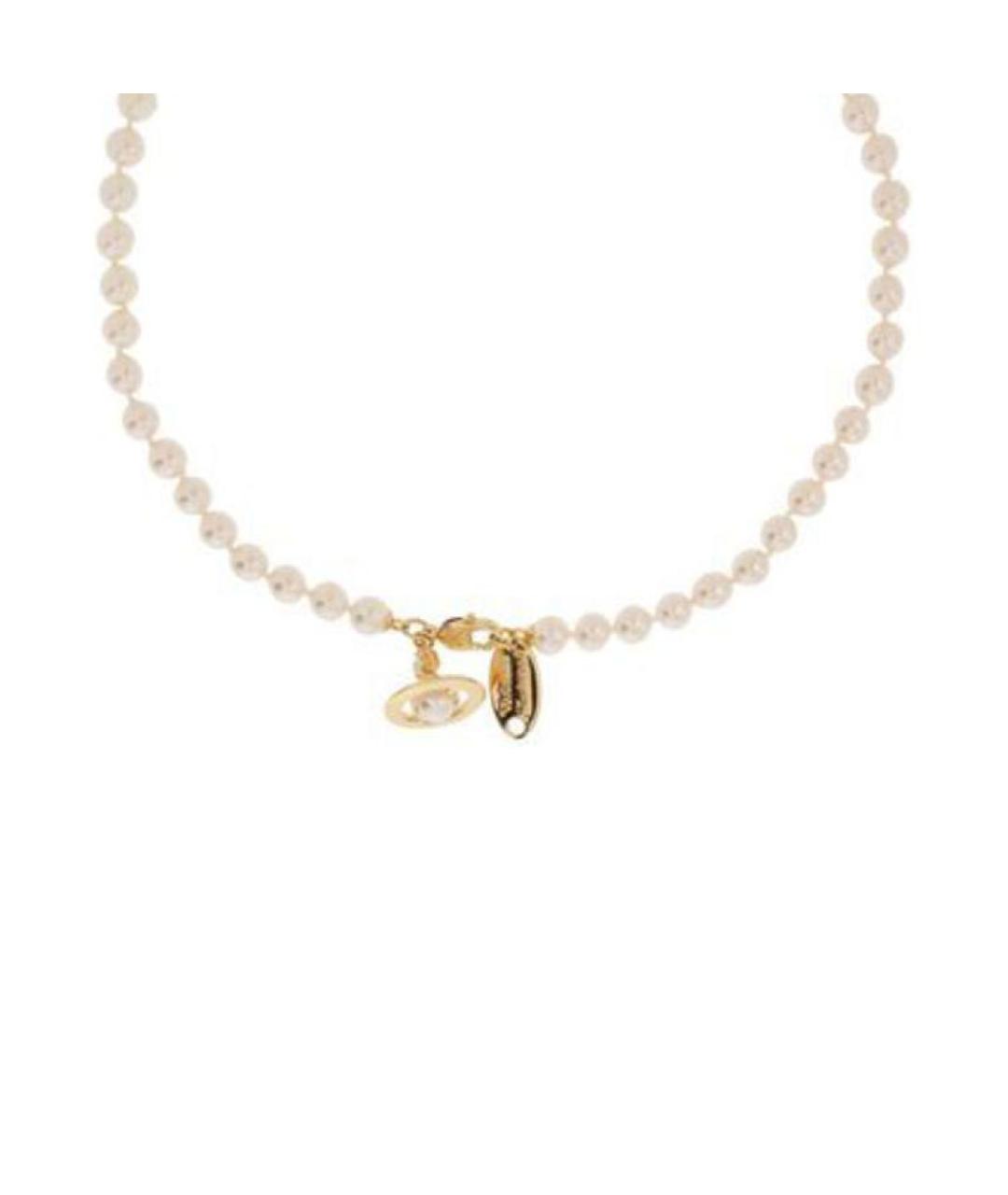 VIVIENNE WESTWOOD Золотое латунное колье, фото 2