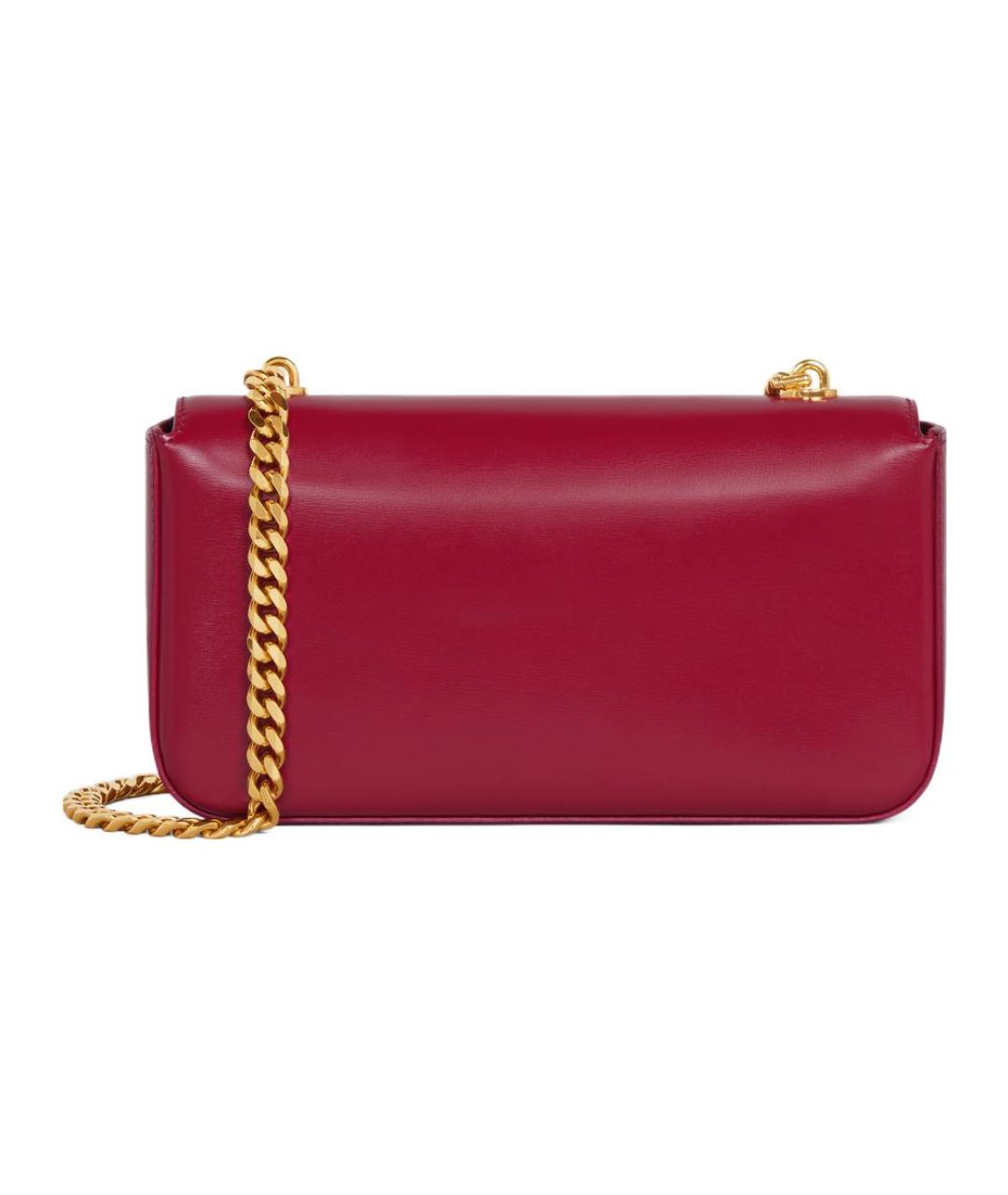 CELINE Красная кожаная сумка через плечо, фото 2