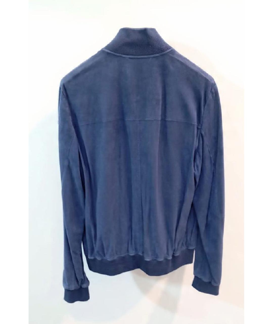 MALO Голубая замшевая куртка, фото 2