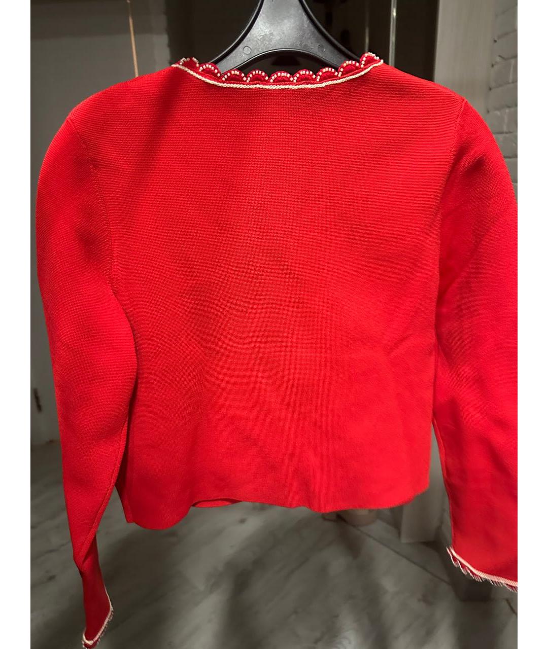 SANDRO Красный полиэстеровый кардиган, фото 2