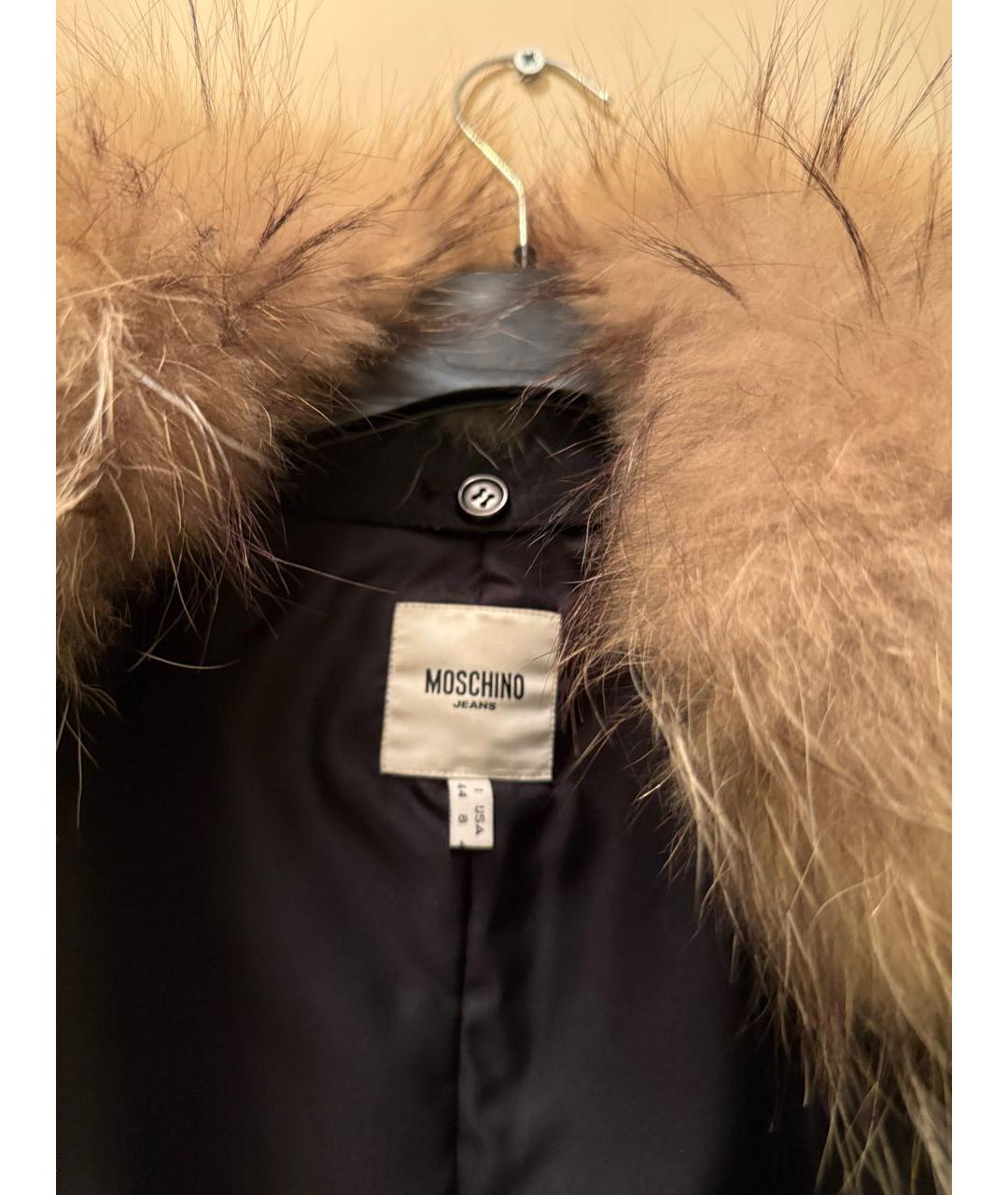 MOSCHINO Черная кожаная куртка, фото 4