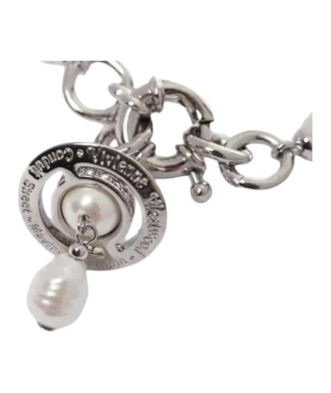 VIVIENNE WESTWOOD Серебряная латунная цепочка/подвеска, фото 2