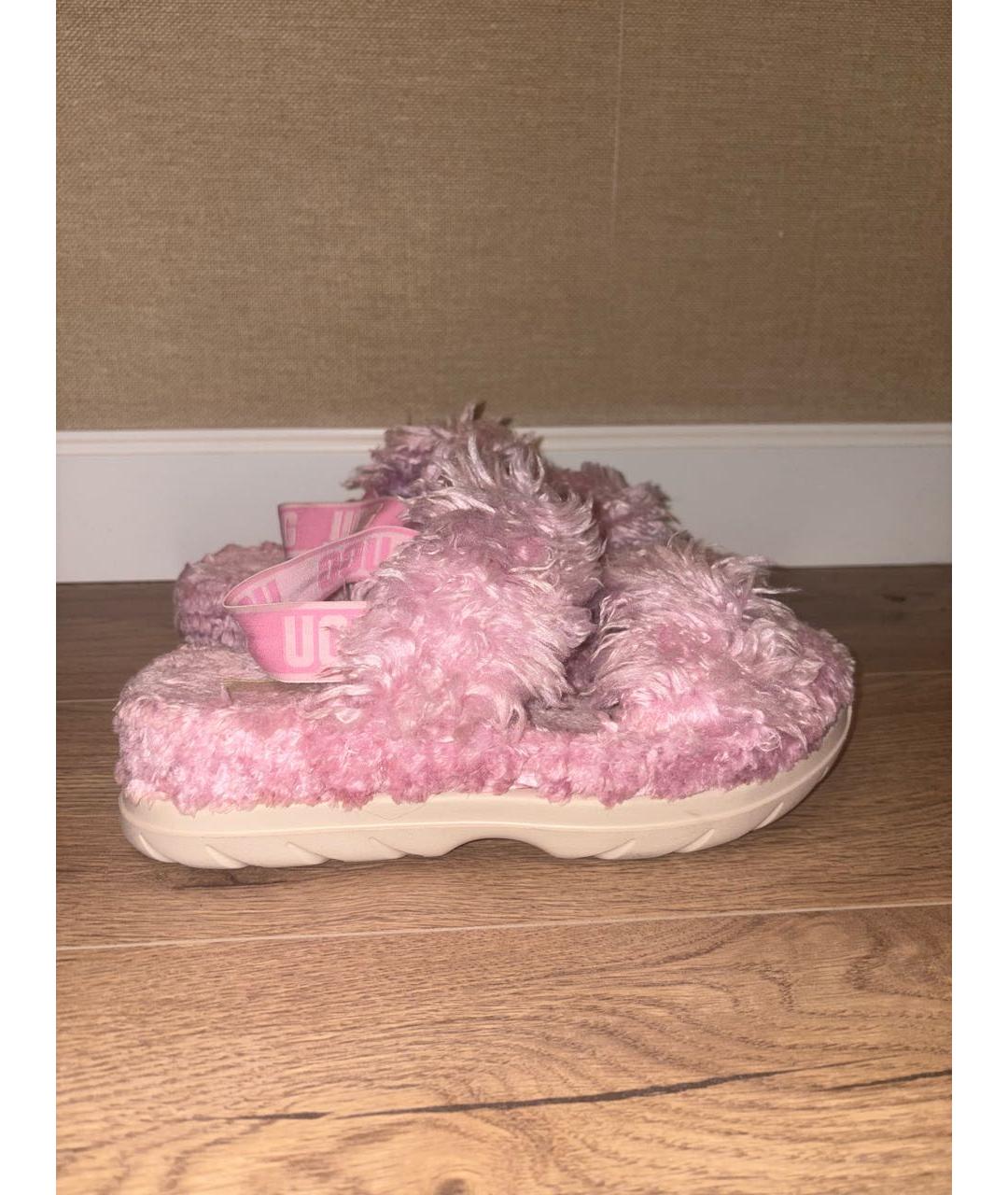 UGG AUSTRALIA Розовые текстильные сандалии, фото 5