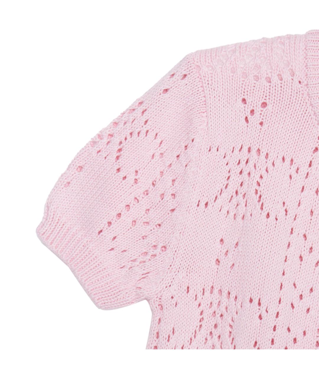 CELINE Розовый хлопковый кардиган, фото 5