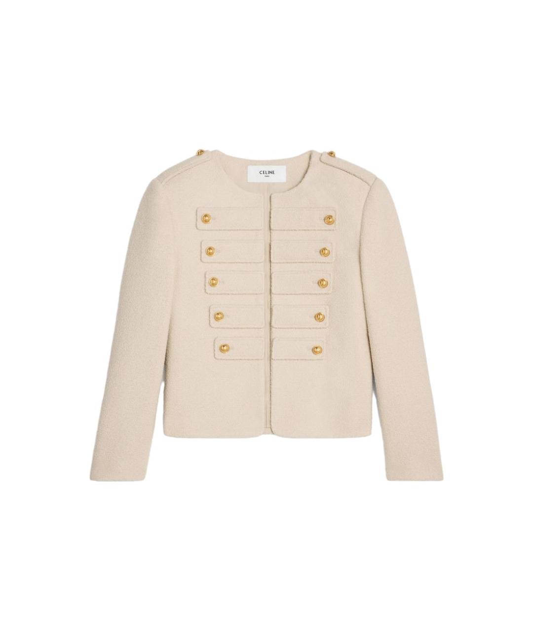 CELINE Бежевый кашемировый кардиган, фото 1