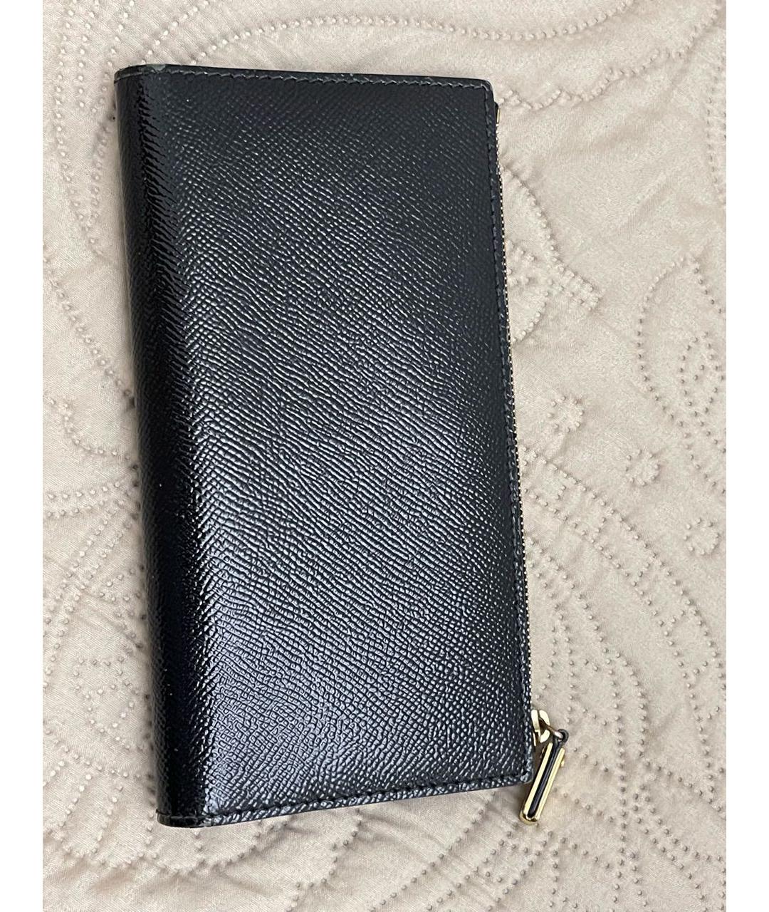 BURBERRY Черный кошелек из лакированной кожи, фото 3