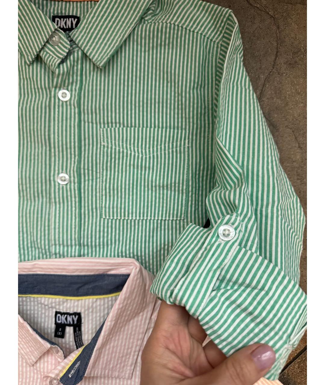 DKNY Хлопковая детская рубашка, фото 4
