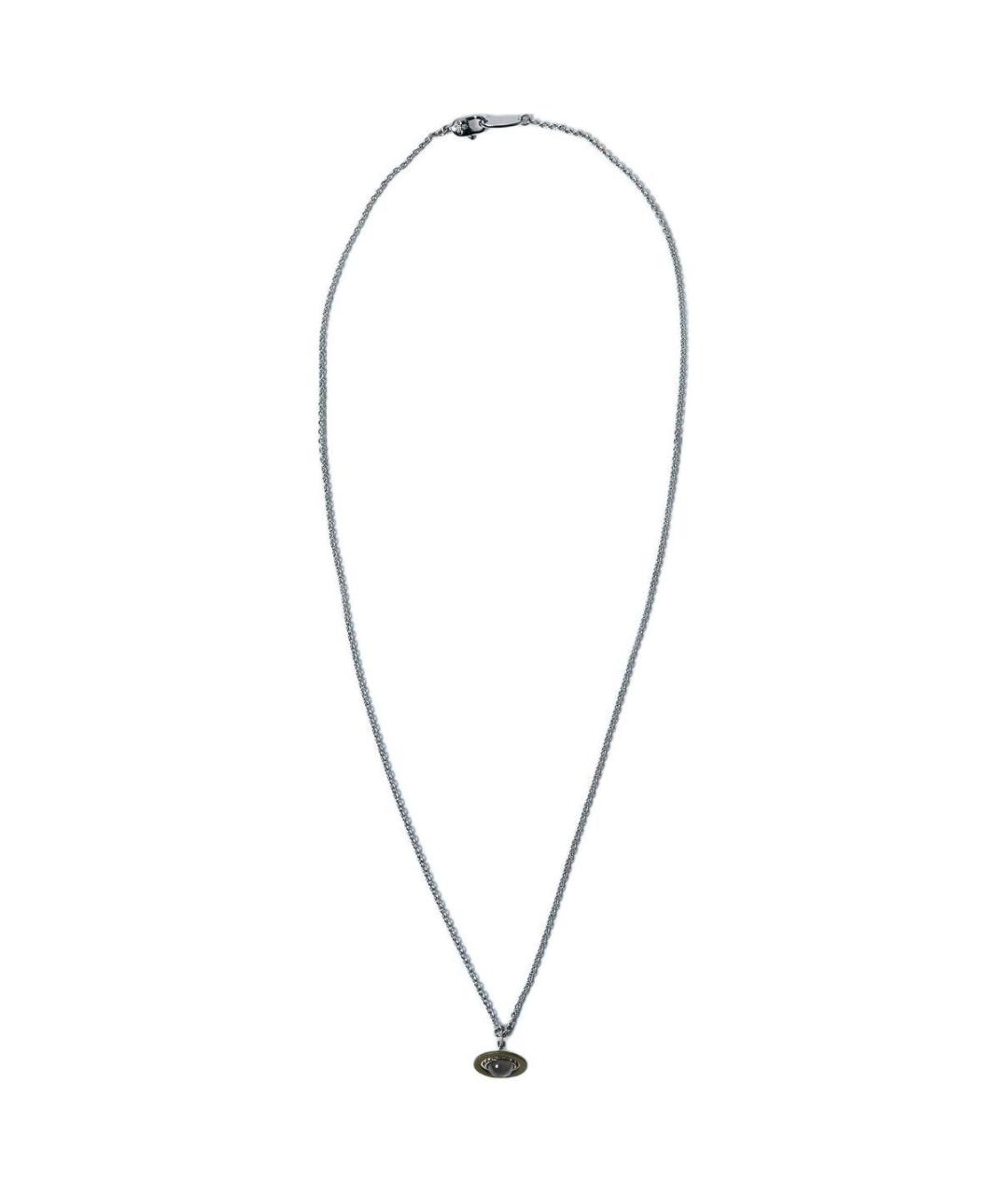 VIVIENNE WESTWOOD Серебряная латунная цепочка/подвеска, фото 2