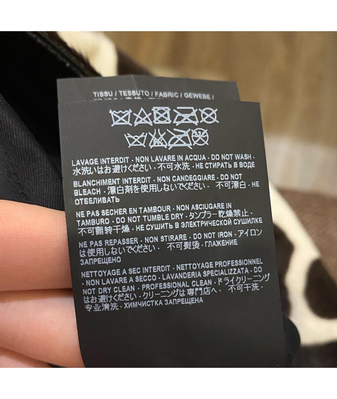 SAINT LAURENT Мульти кожаная юбка миди, фото 8