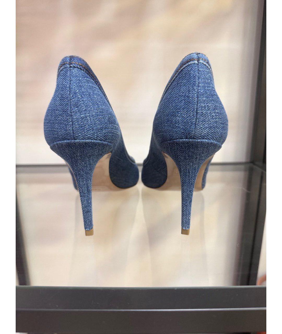 LE SILLA Синие кожаные туфли, фото 4