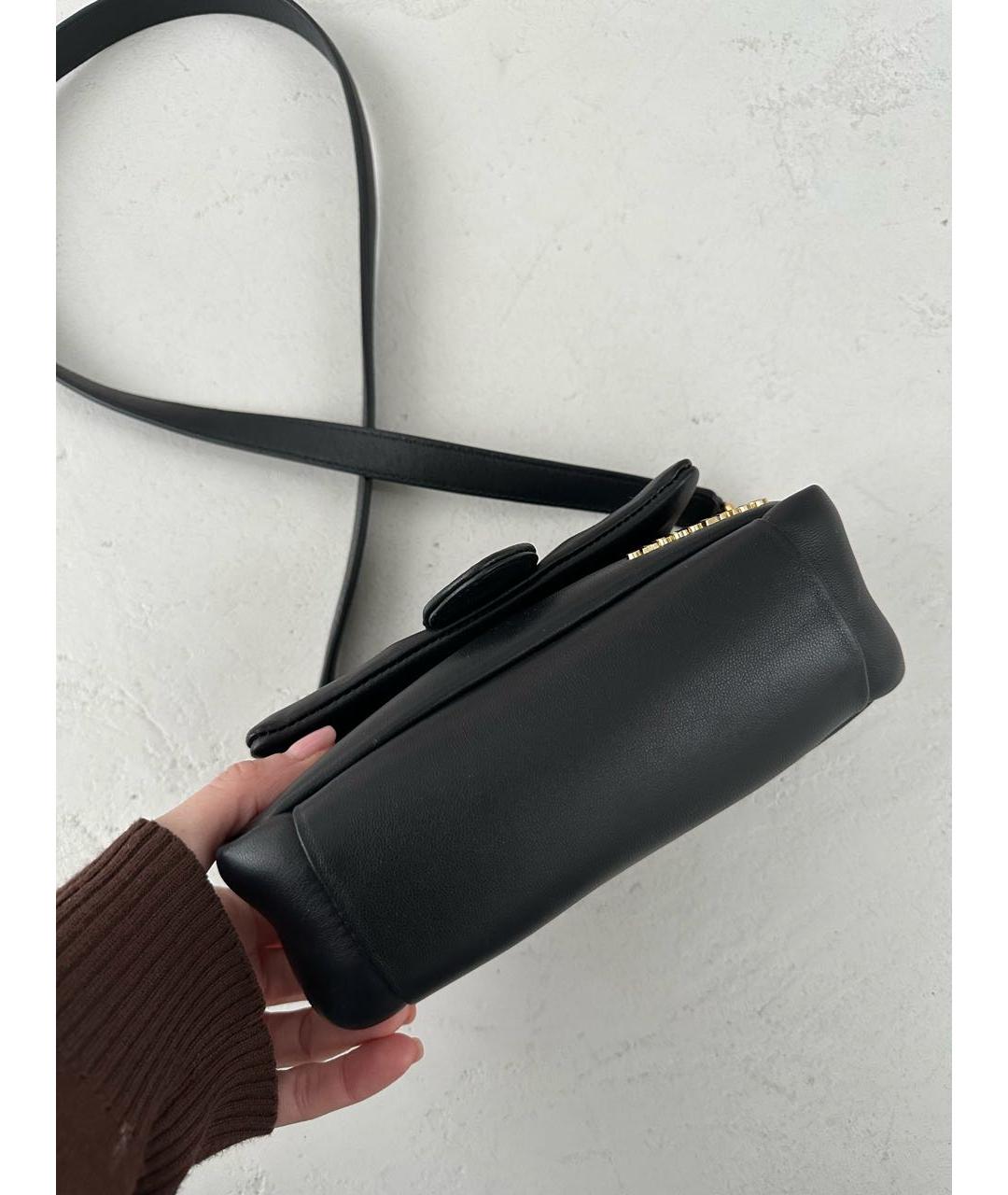 JACQUEMUS Черная кожаная сумка через плечо, фото 3