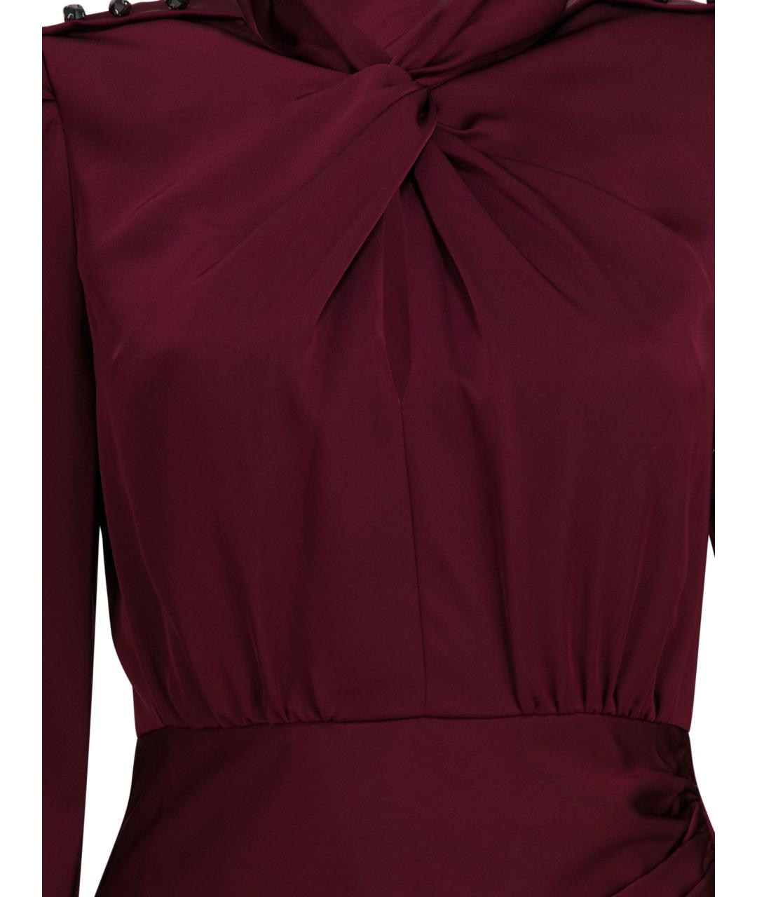 SELF-PORTRAIT Фиолетовое полиэстеровое повседневное платье, фото 3