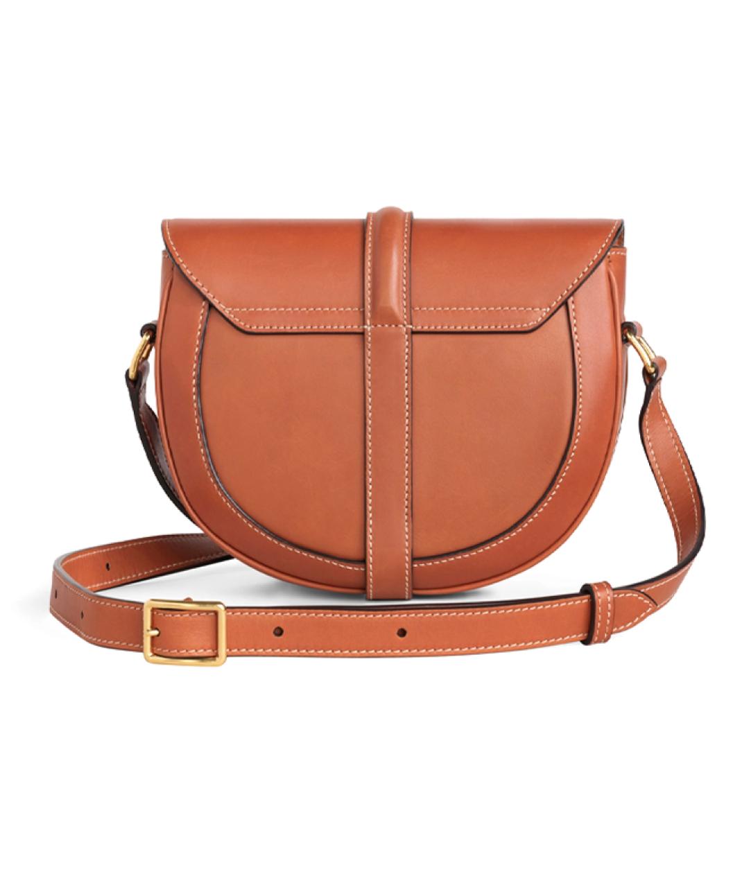 CELINE Коричневая кожаная сумка через плечо, фото 3