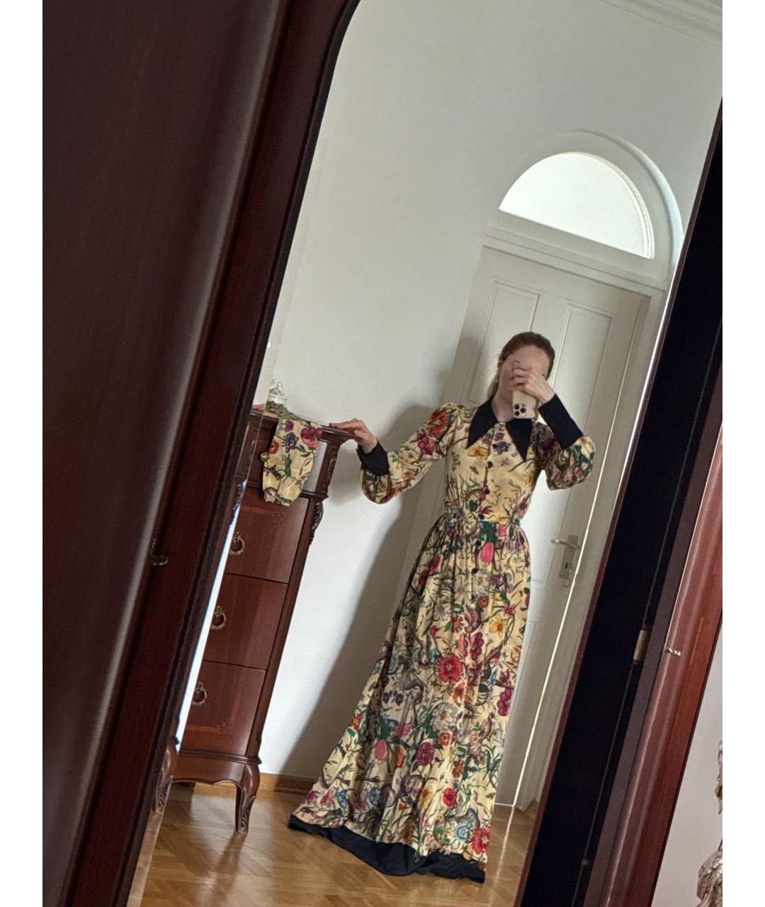 GUCCI Шелковое платье, фото 5