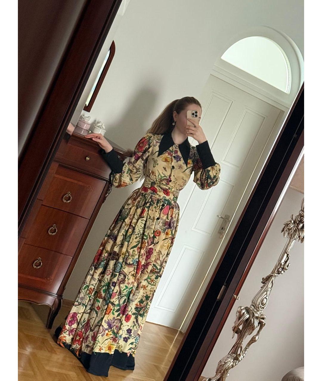 GUCCI Шелковое платье, фото 7