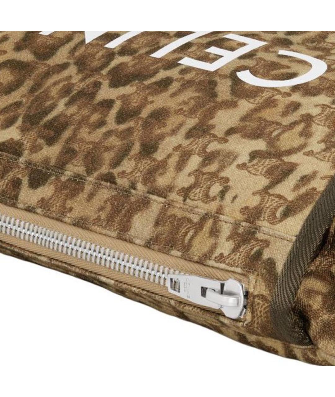 CELINE Коричневая сумка на плечо, фото 4