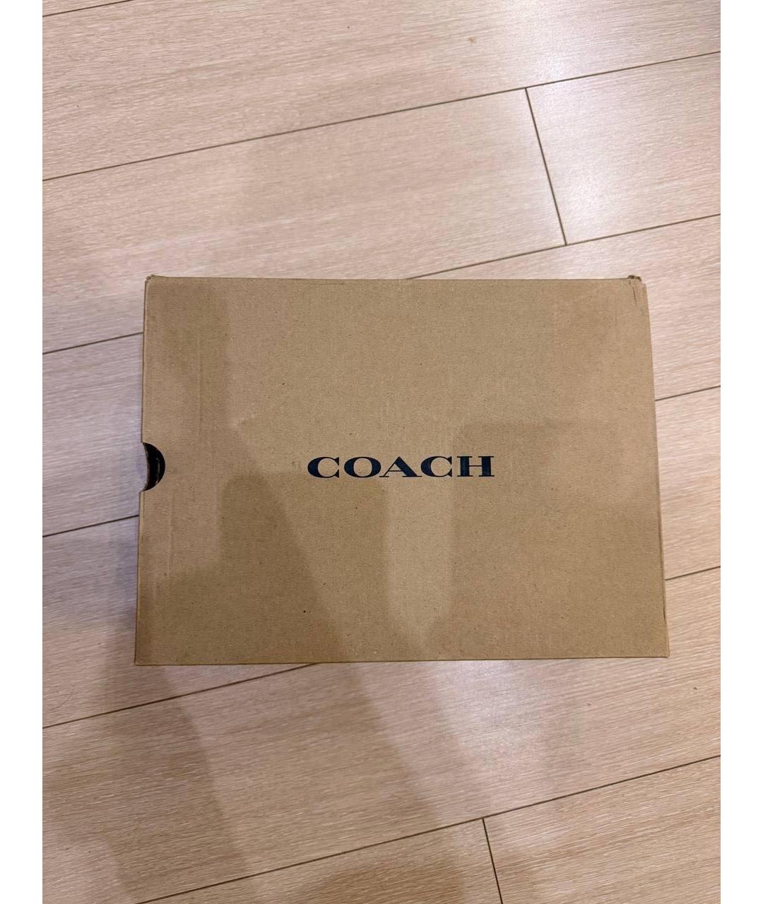 COACH Белые кожаные кеды, фото 7