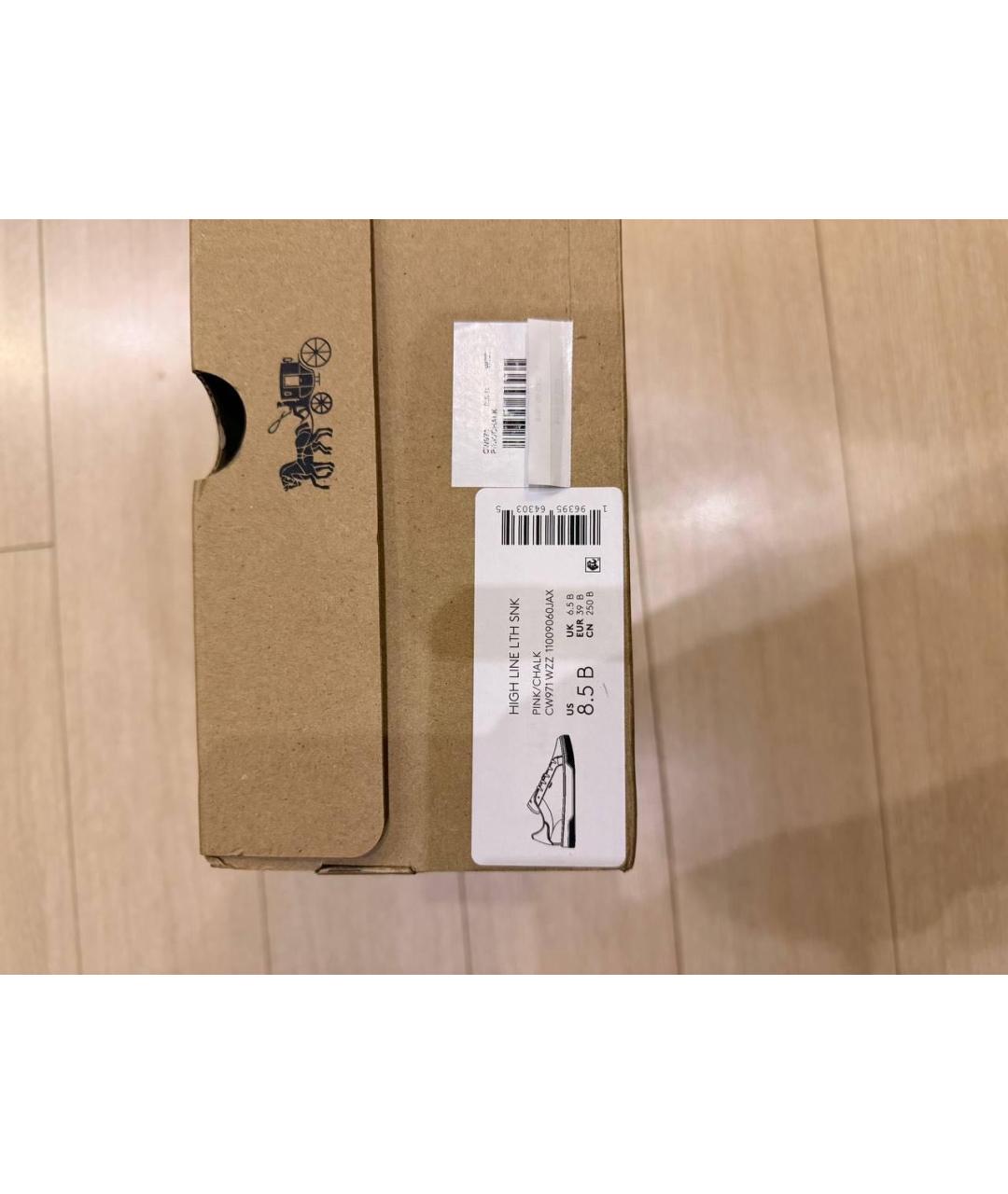 COACH Белые кожаные кеды, фото 6