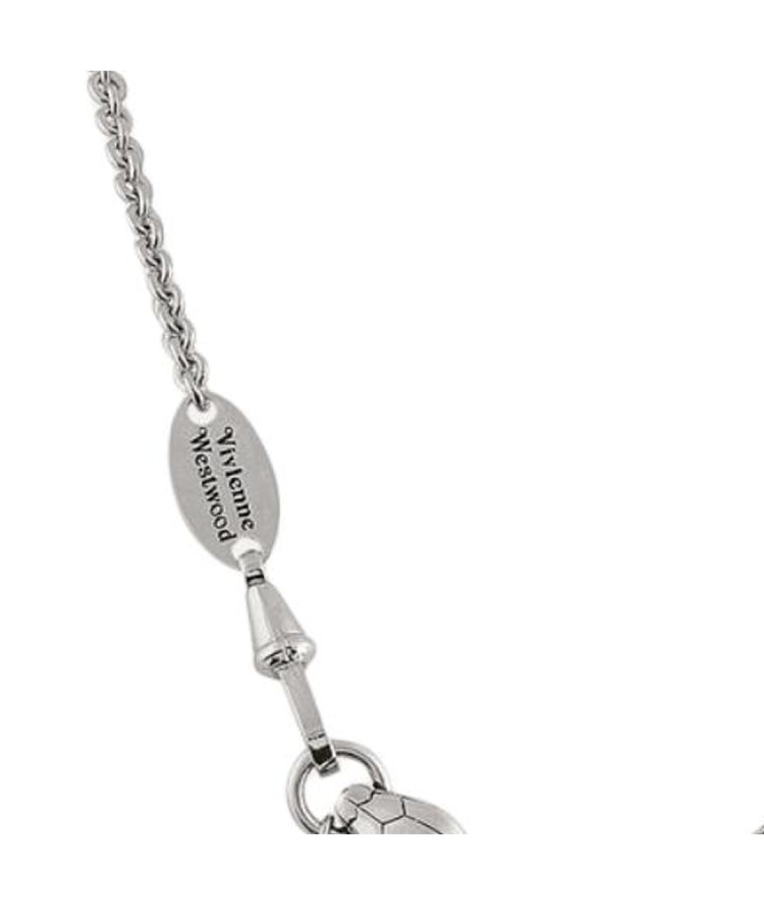 VIVIENNE WESTWOOD Серебряная латунная цепочка/подвеска, фото 3