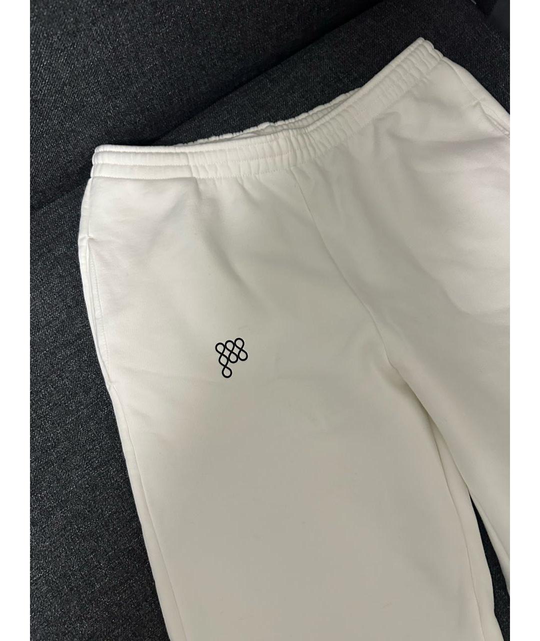 THE PANGAIA Белые хлопковые брюки широкие, фото 2