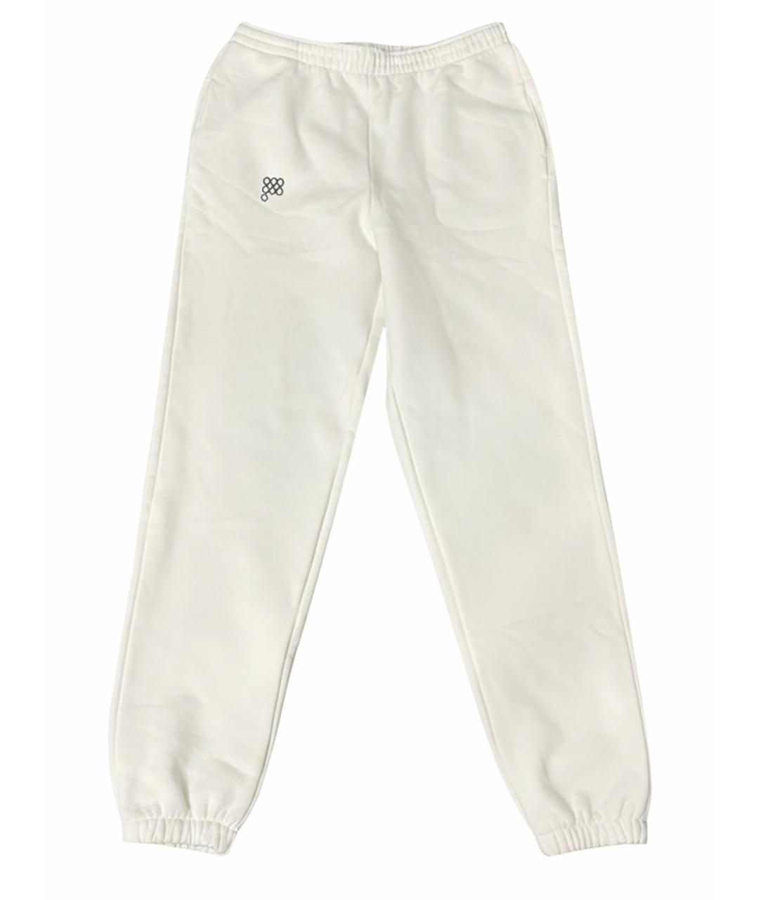 THE PANGAIA Белые хлопковые брюки широкие, фото 1